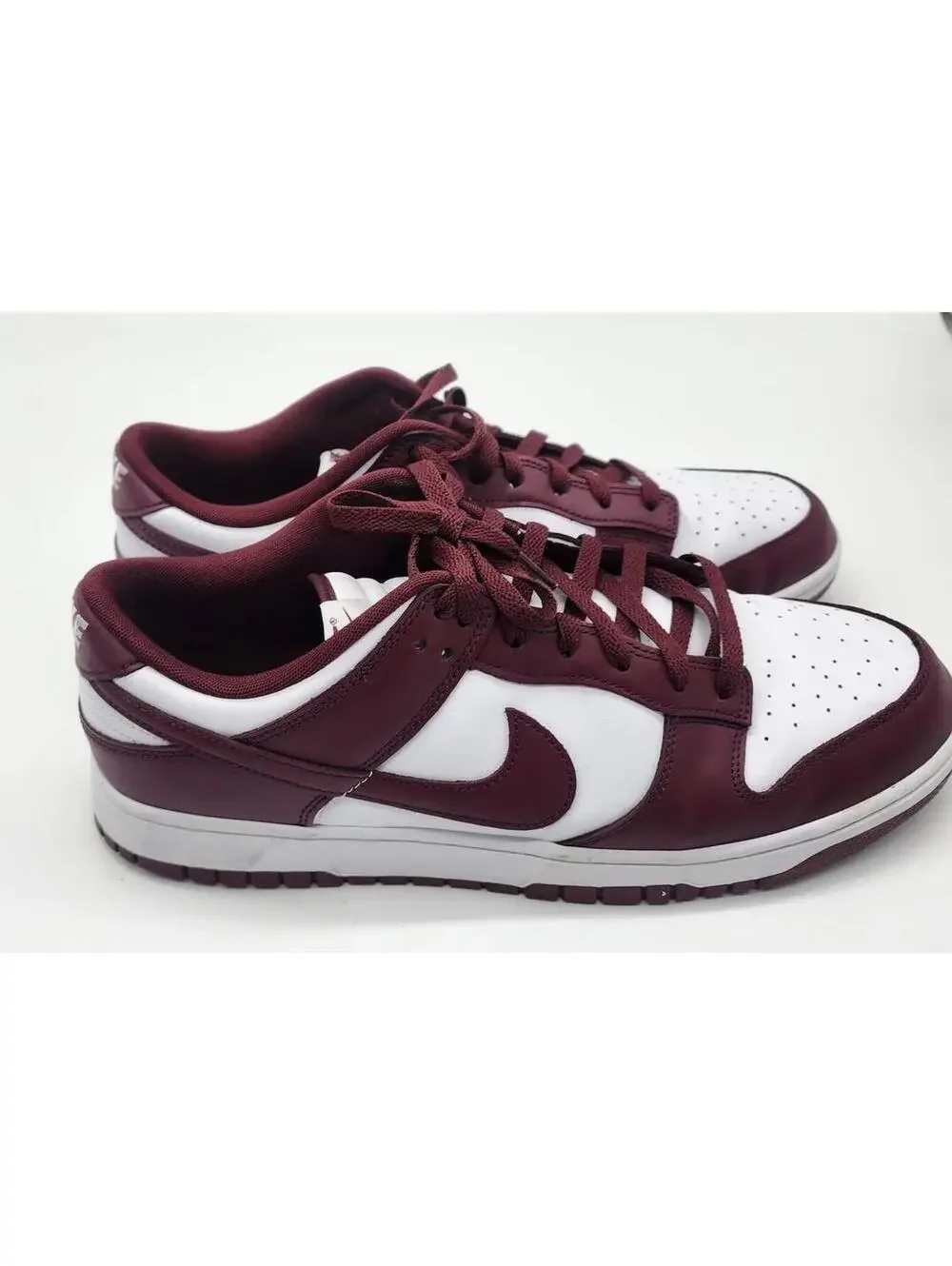 Nike Dunk Low Retro Team Red White Leather Sneakers Men’s Size 13